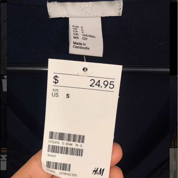 H&M Navy & Lace Cardigan - Picture 7 of 10